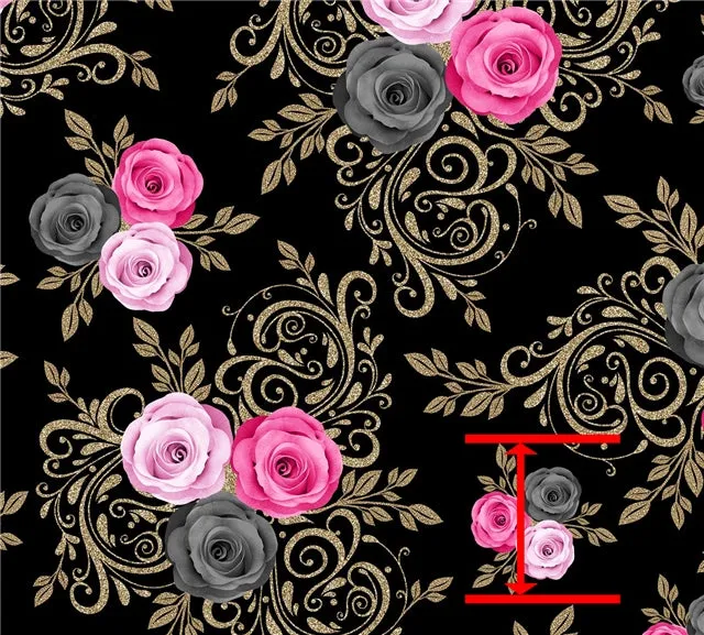 ⋅ Elegance ⋅ Floral Luxe Grain Faux Leather ⋅