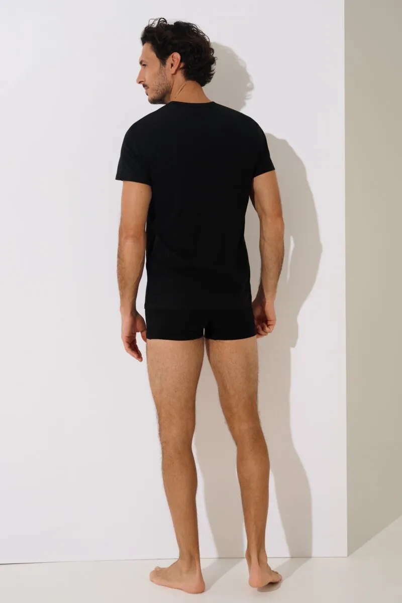 031010 HERMES T-Shirt Men - Black