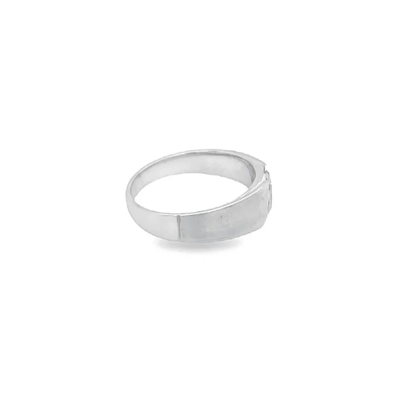 10K White Gold Diamond Men's Band With 0.25TDW