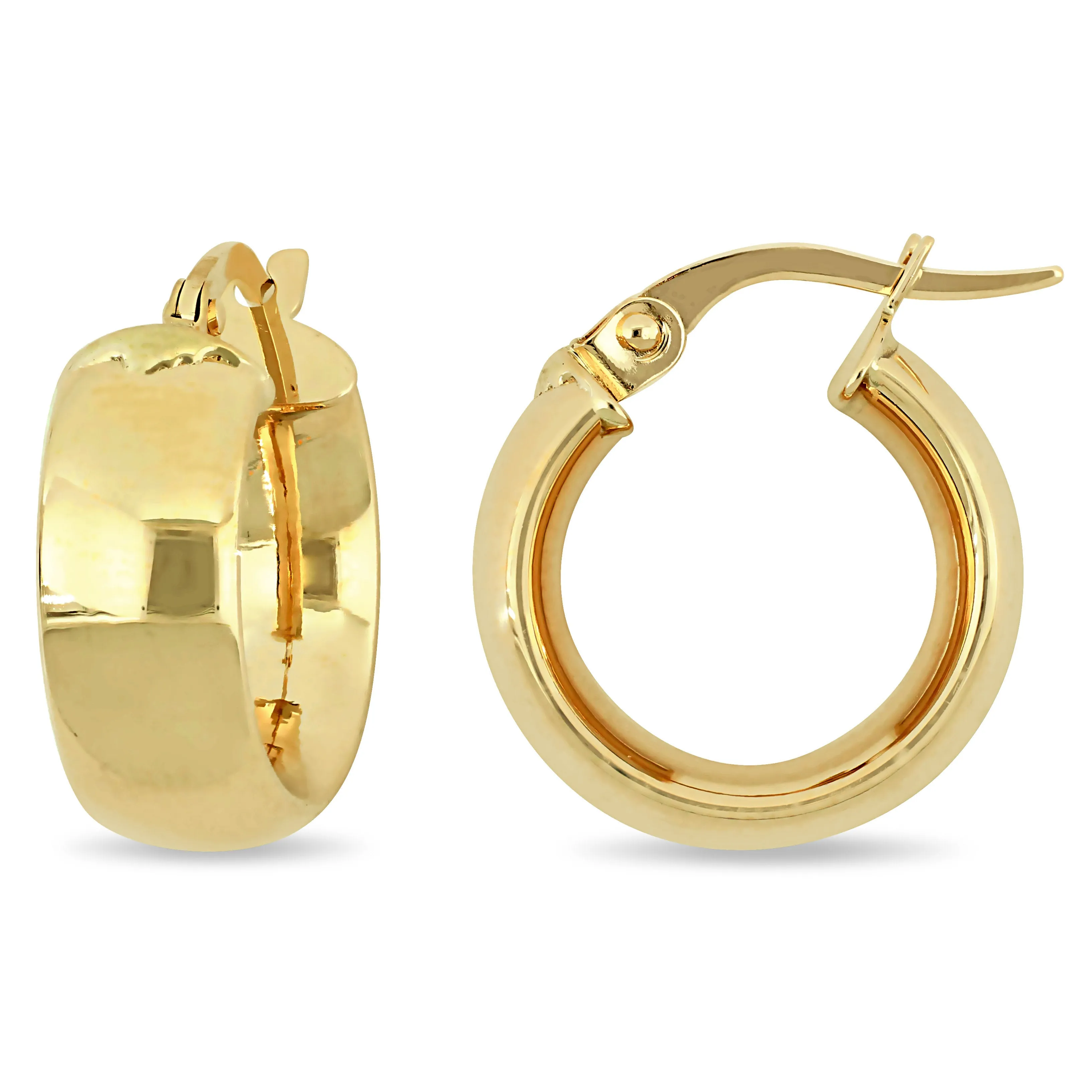 10K Yellow Gold Classic Huggie Hoop