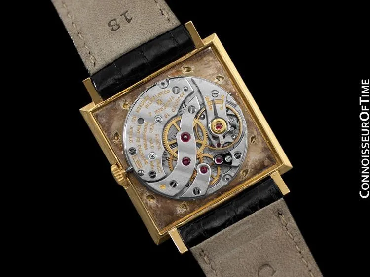 1967 Vacheron & Constantin Vintage Mens Retro Square Cal. K1001 Watch - 18K Gold