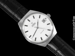 1970's Omega De Ville Vintage Mens Automatic Dress Watch - Stainless Steel