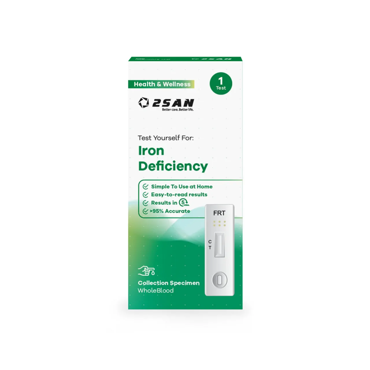 2san iron deficiency self test kit —— 1 test