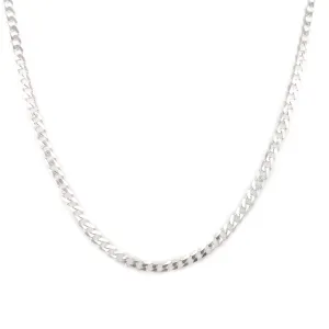 3mm Silver Curb Chain