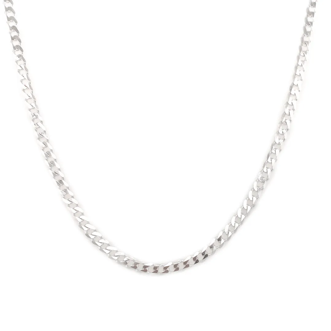 3mm Silver Curb Chain