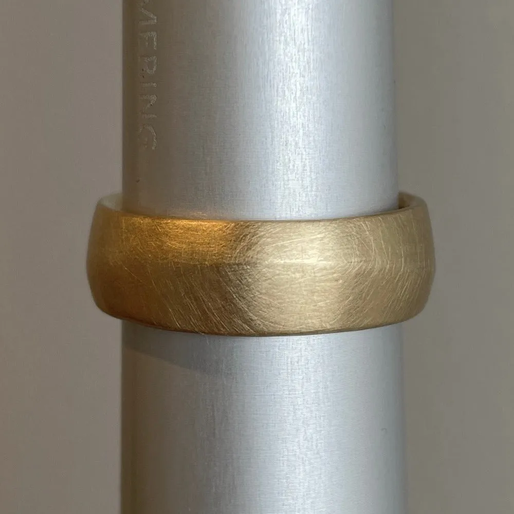 7.5mm Hand Carved 14k Band