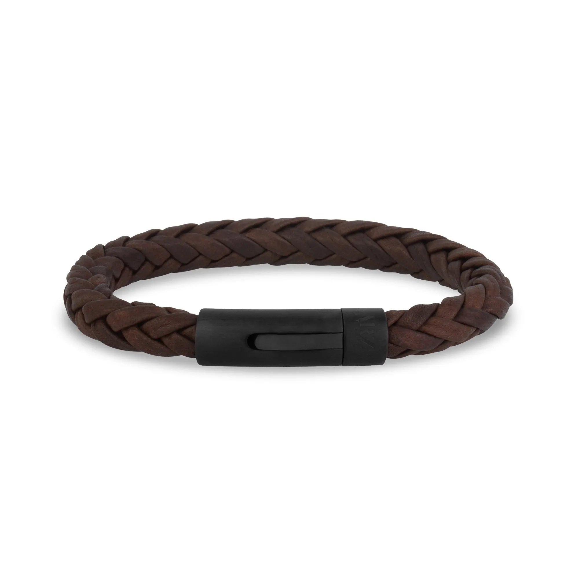 7mm Square Leather Bracelet