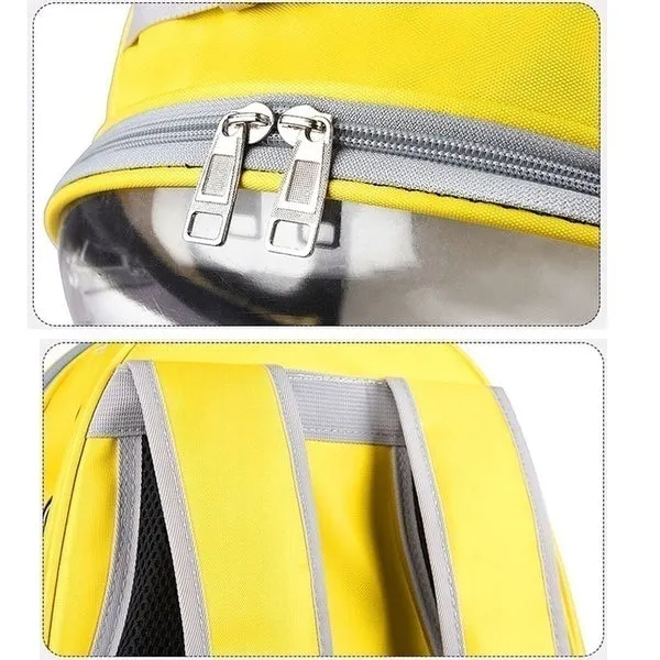 8 Colors High Quality Carrying Clear Pet Carrier Backpack Outdoor Travel Walking Waterproof Breathable Space Capsule Puppy Backpack