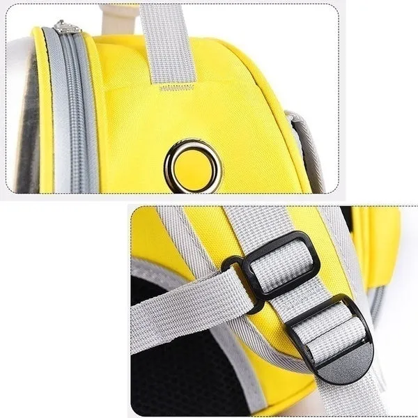8 Colors High Quality Carrying Clear Pet Carrier Backpack Outdoor Travel Walking Waterproof Breathable Space Capsule Puppy Backpack