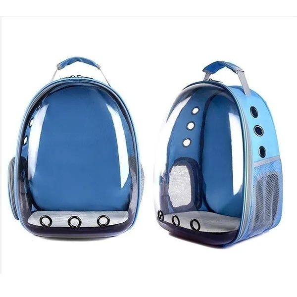 8 Colors High Quality Carrying Clear Pet Carrier Backpack Outdoor Travel Walking Waterproof Breathable Space Capsule Puppy Backpack