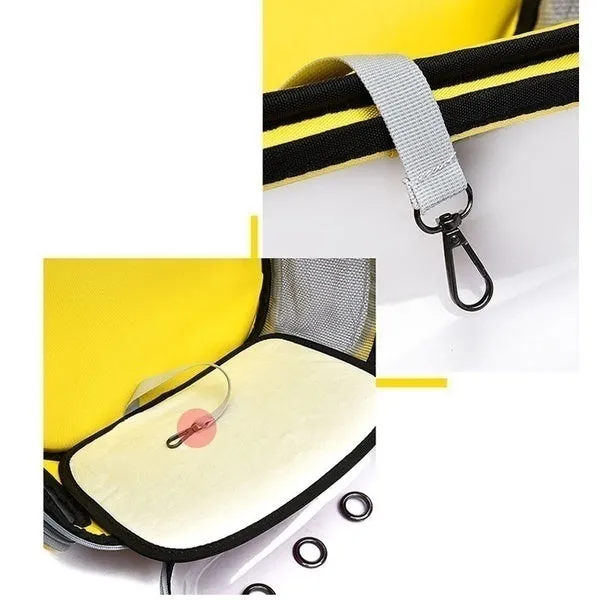 8 Colors High Quality Carrying Clear Pet Carrier Backpack Outdoor Travel Walking Waterproof Breathable Space Capsule Puppy Backpack