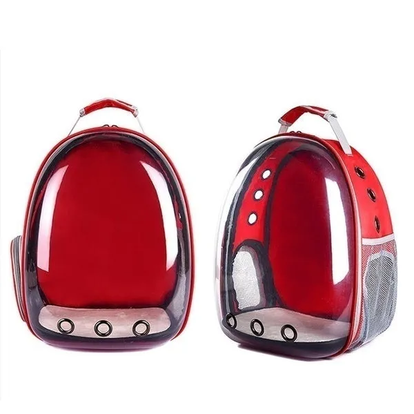 8 Colors High Quality Carrying Clear Pet Carrier Backpack Outdoor Travel Walking Waterproof Breathable Space Capsule Puppy Backpack
