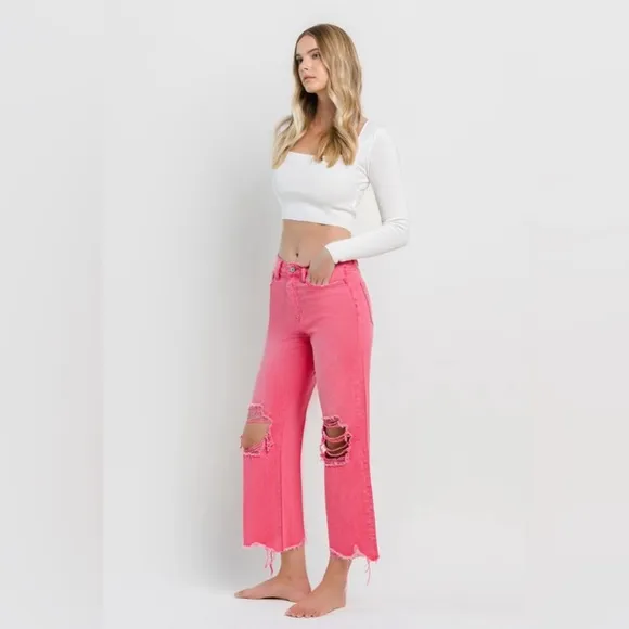 90’s Vintage Crop Flare Jeans