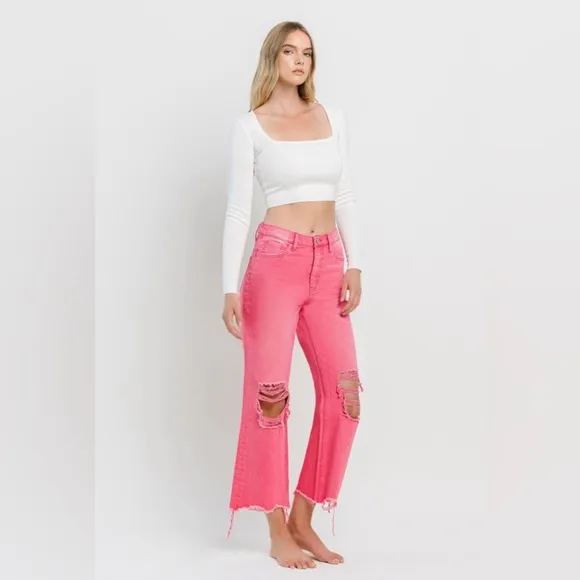 90’s Vintage Crop Flare Jeans