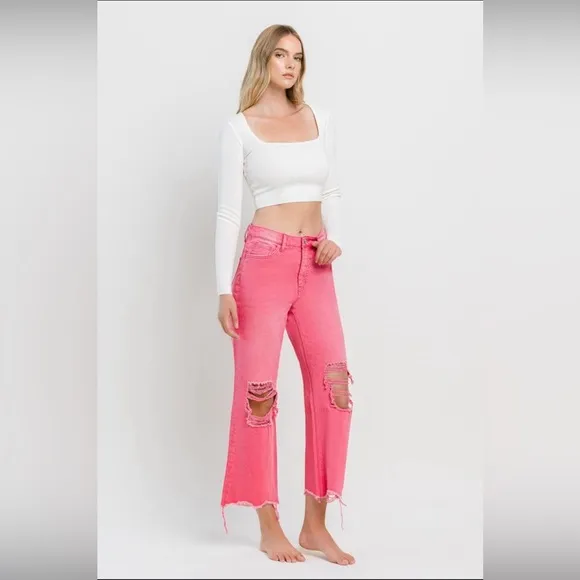 90’s Vintage Crop Flare Jeans