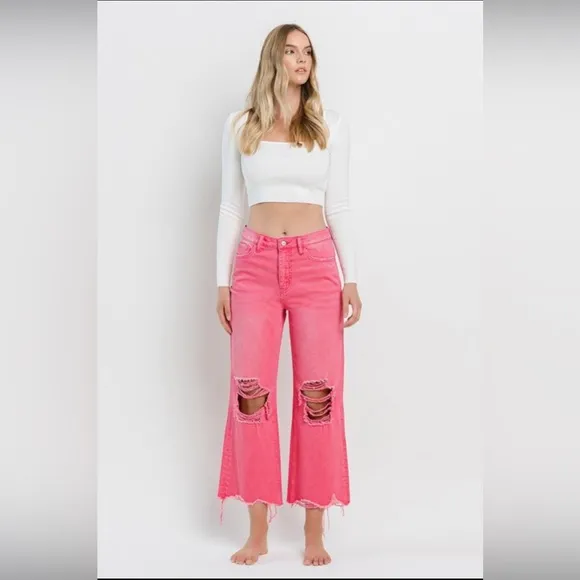 90’s Vintage Crop Flare Jeans