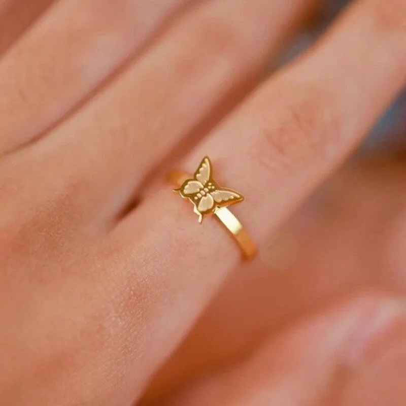 Adjustable Ring – Timeless Gold Plated with Elegance