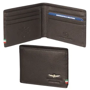 Air Force military wallet for men in real leather Flag Line Am100-Mo