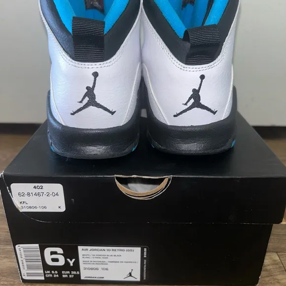 AIR JORDAN 10 RETRO POWDER BLUE - SIZE 6Y