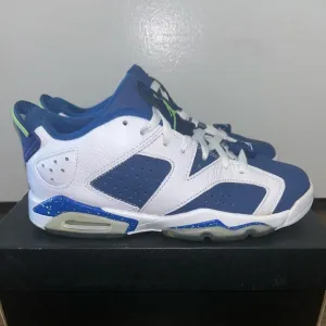 AIR JORDAN 6 RETRO LOW GHOST GREEN - SIZE 5.5Y
