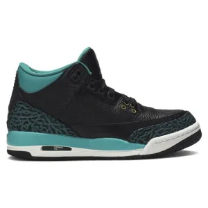 AIR JORDON 3 Retro GS 'Rio Teal' in Black/Metallic Gold-Rio Teal