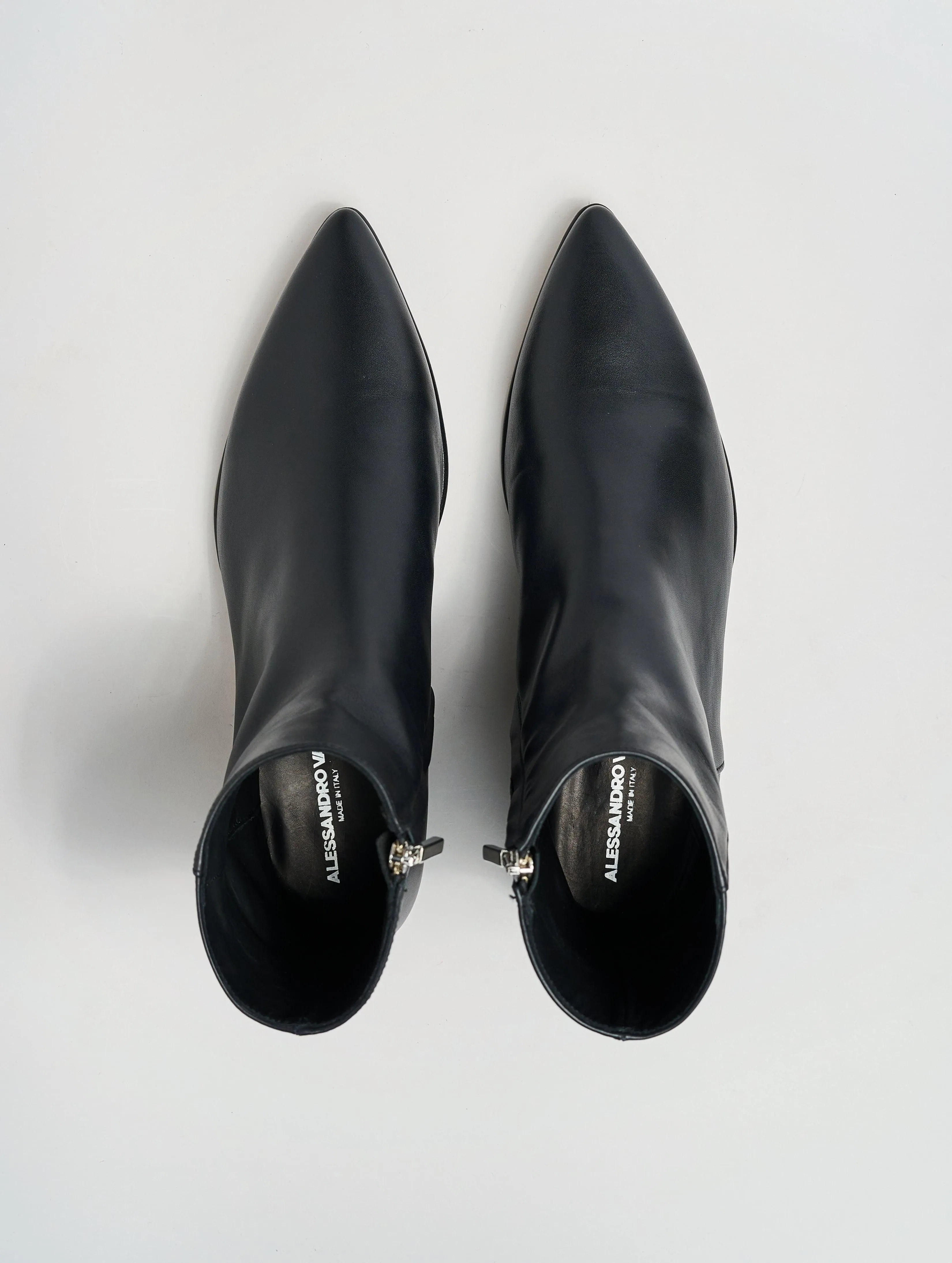 ALEC 30MM ANKLE BOOT IN BLACK CALFSKIN