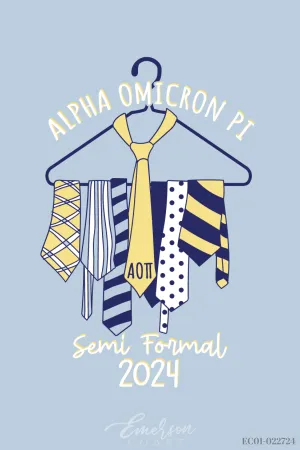 Alpha Omicron Pi Samford University Semi Formal T-shirt
