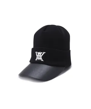 ANEW Golf: Men's Simple Wool Knit Cap - Black