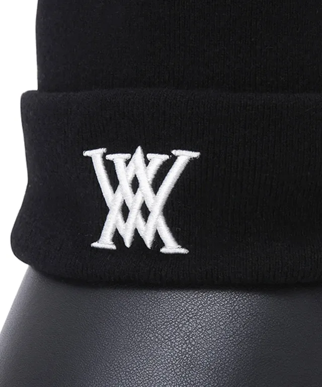 ANEW Golf: Men's Simple Wool Knit Cap - Black