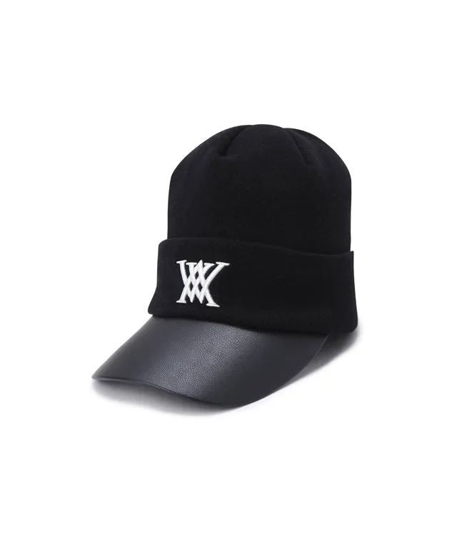ANEW Golf: Men's Simple Wool Knit Cap - Black