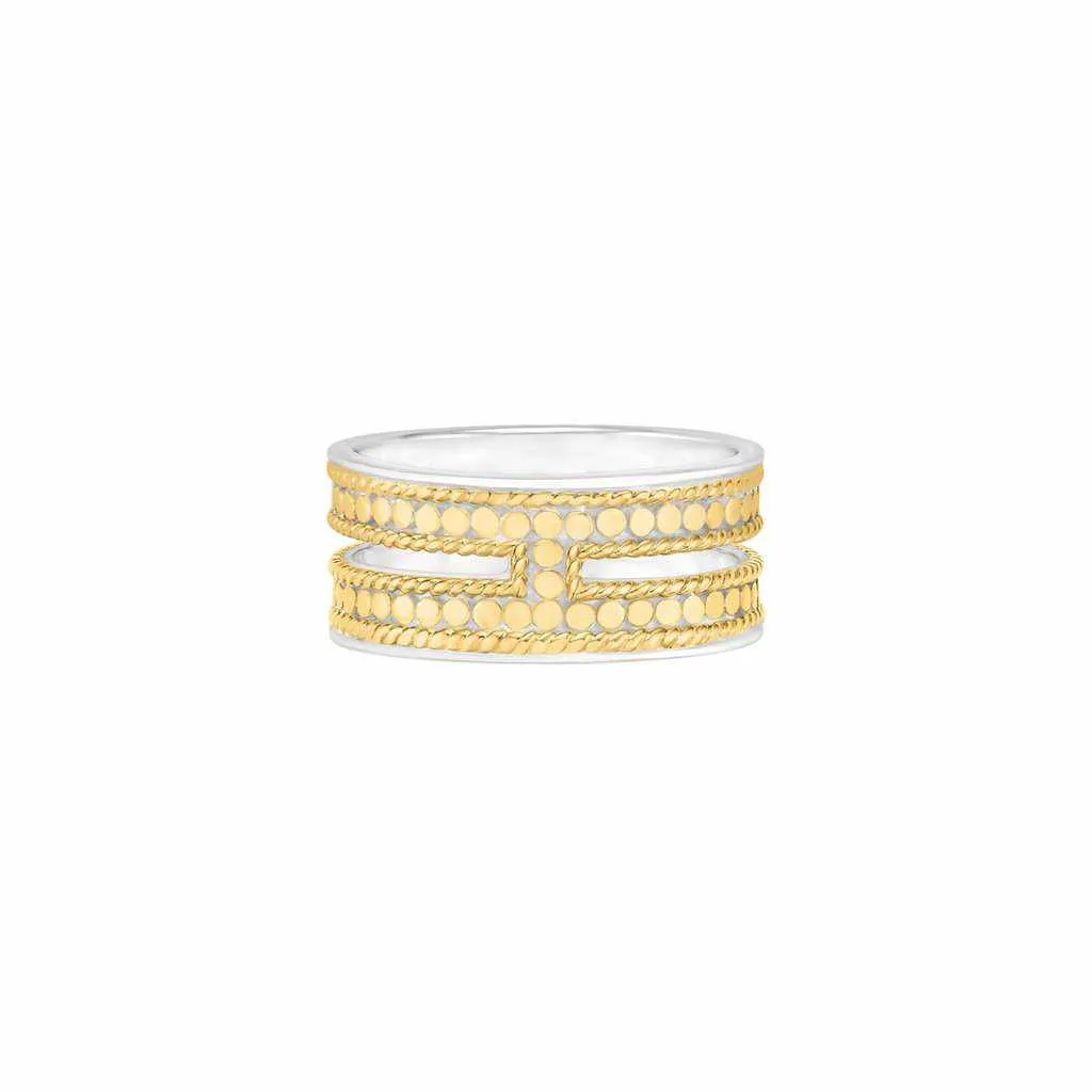 Anna Beck Double Bar Ring - Gold