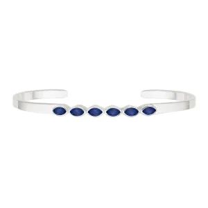 Anna Beck Lapis Multi Stone Cuff - Silver