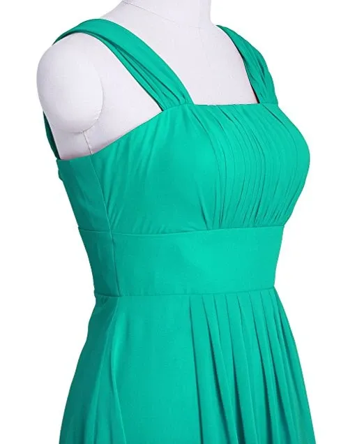 Anneprom Chiffon Butterfly Sleeves Bridesmaid Dresses Formal Evening Dress APB0060