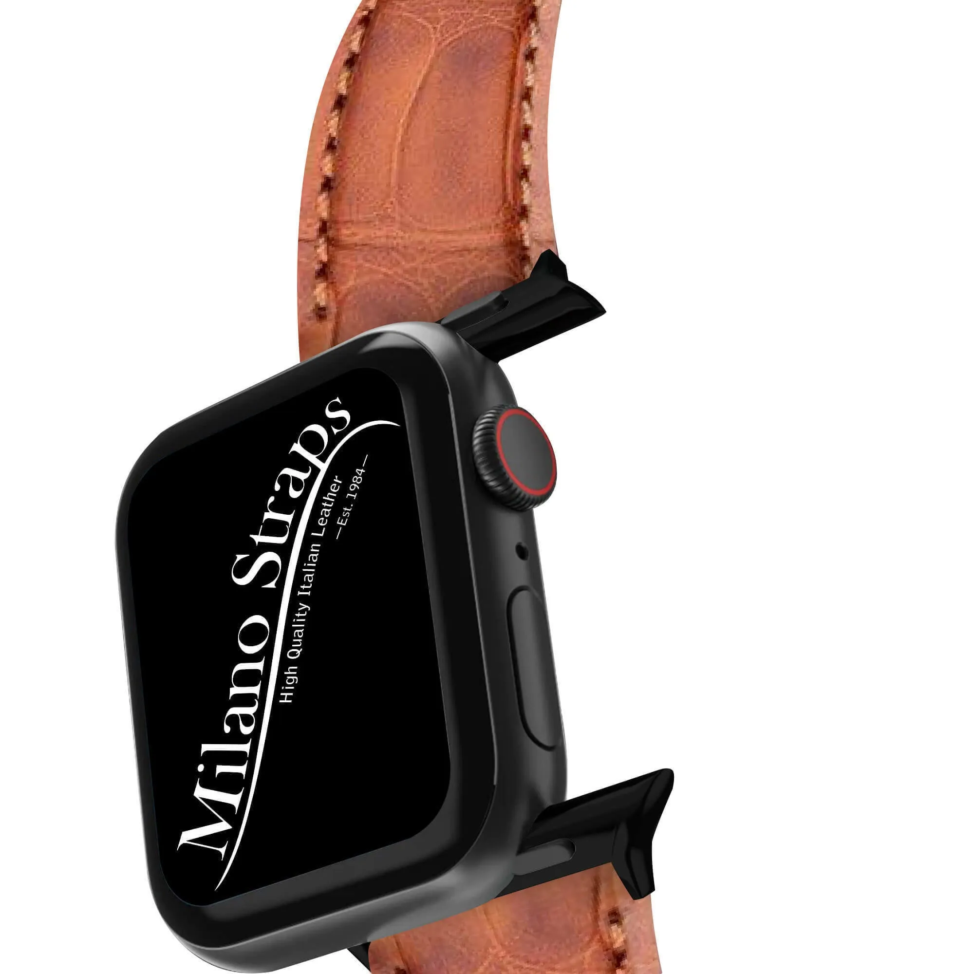 Apple Watch Leather Band ™ Cognac Matt Alligator Watch Band