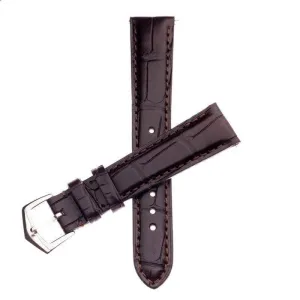 Apple Watch Leather Band ™  Dark Brown Matt Alligator Watch Strap