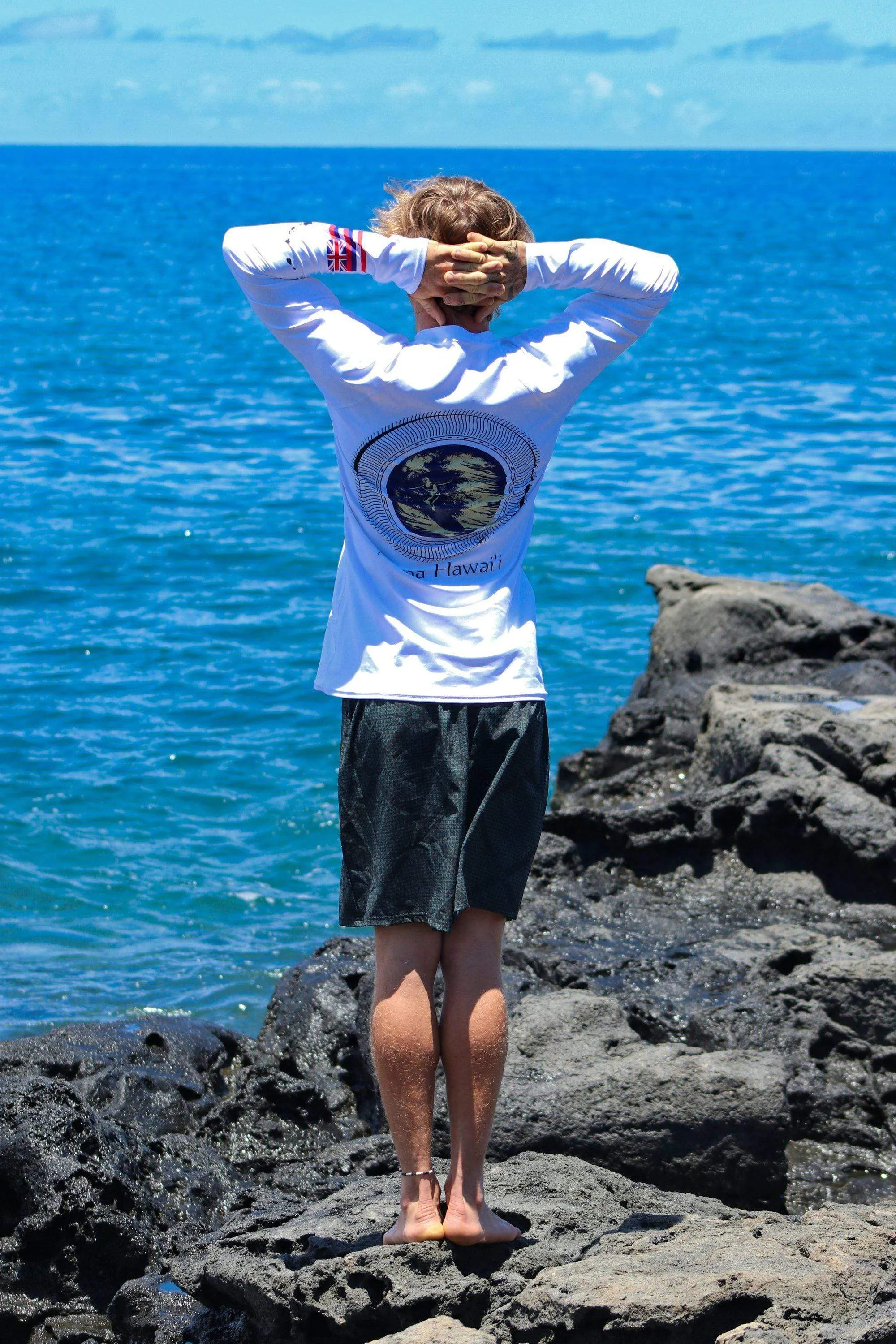 Asana Hawaii Geo Surfer Men's Rash Guard