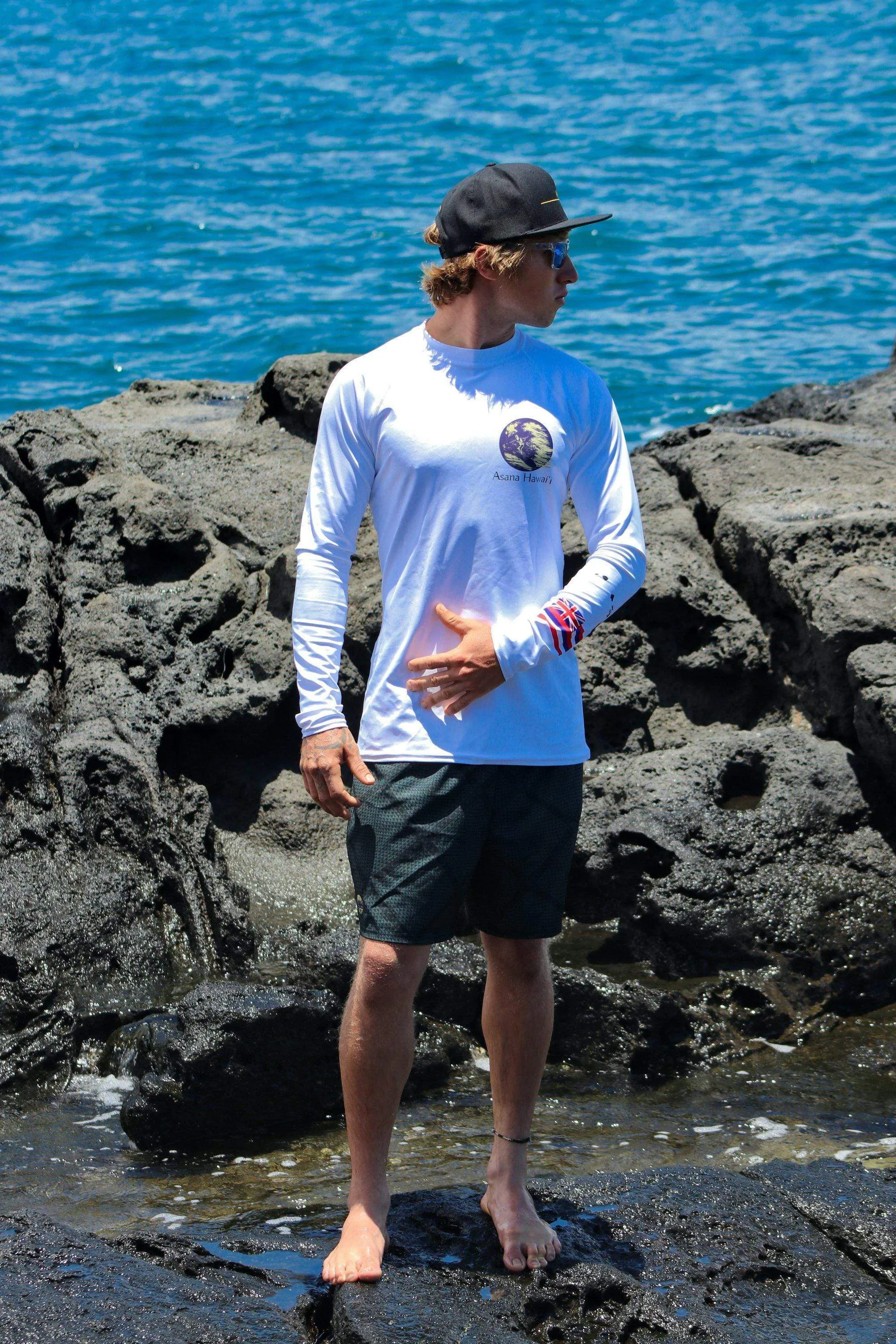 Asana Hawaii Geo Surfer Men's Rash Guard