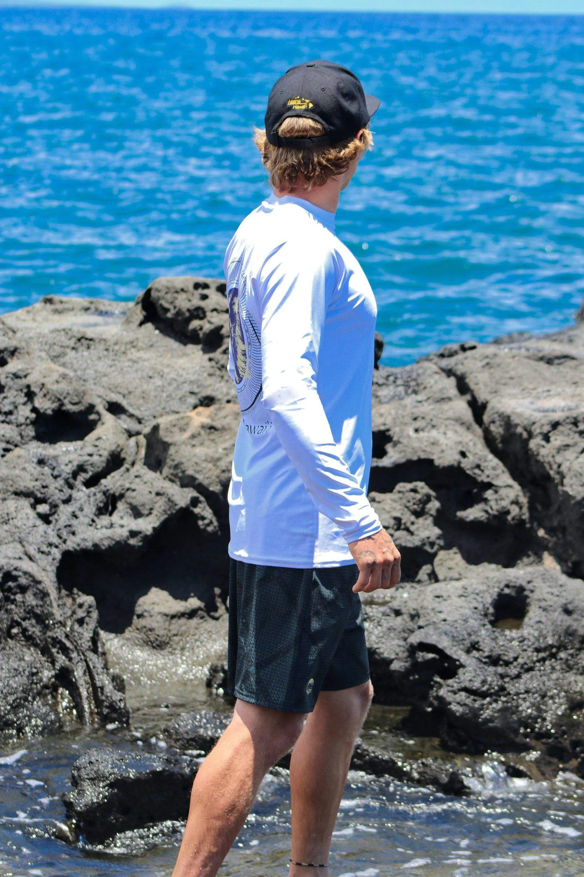 Asana Hawaii Geo Surfer Men's Rash Guard