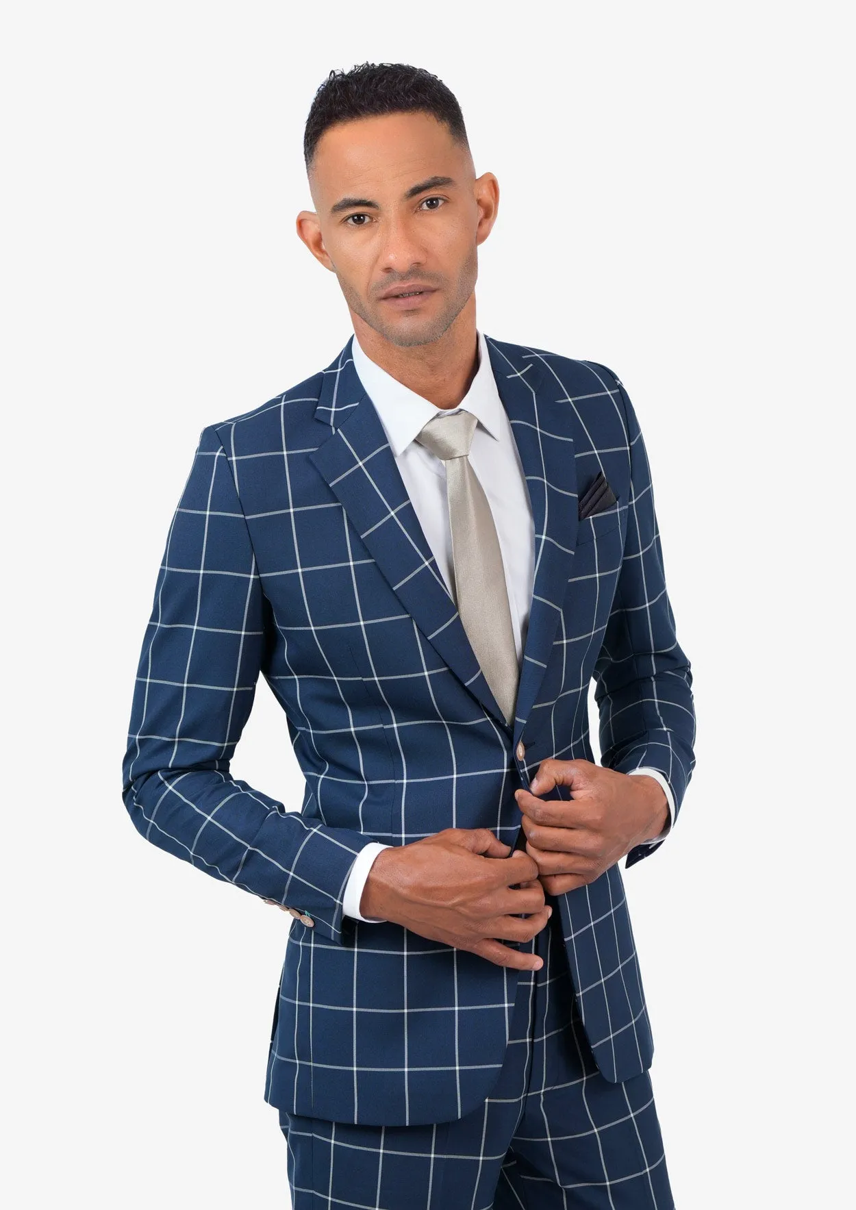 Astor Oxford Blue Windowpane Jacket