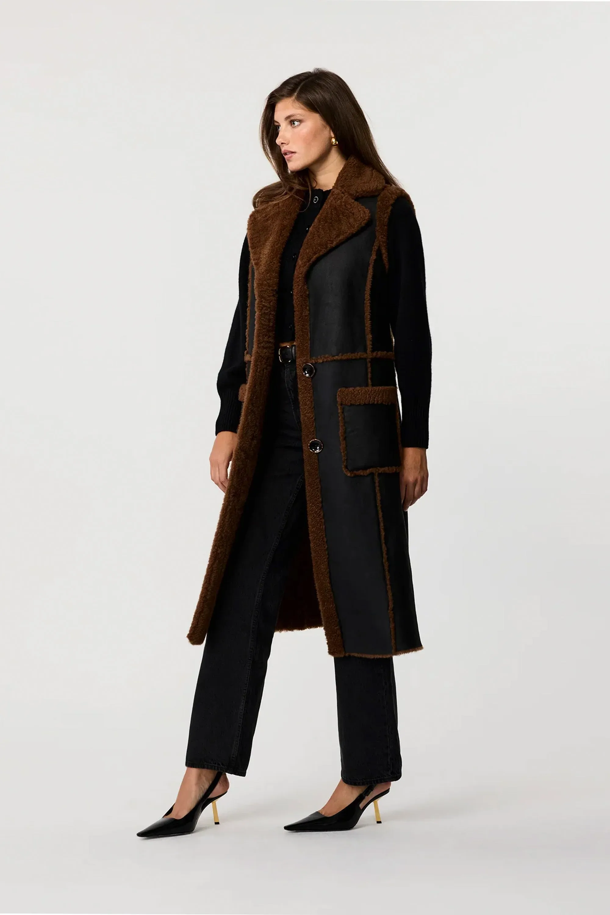 Athena Shearling Vest