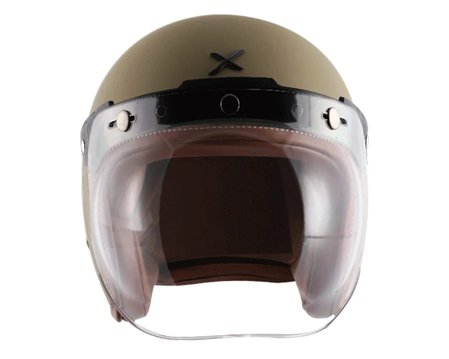 Axor Retro Jet Leather Matte Helmet