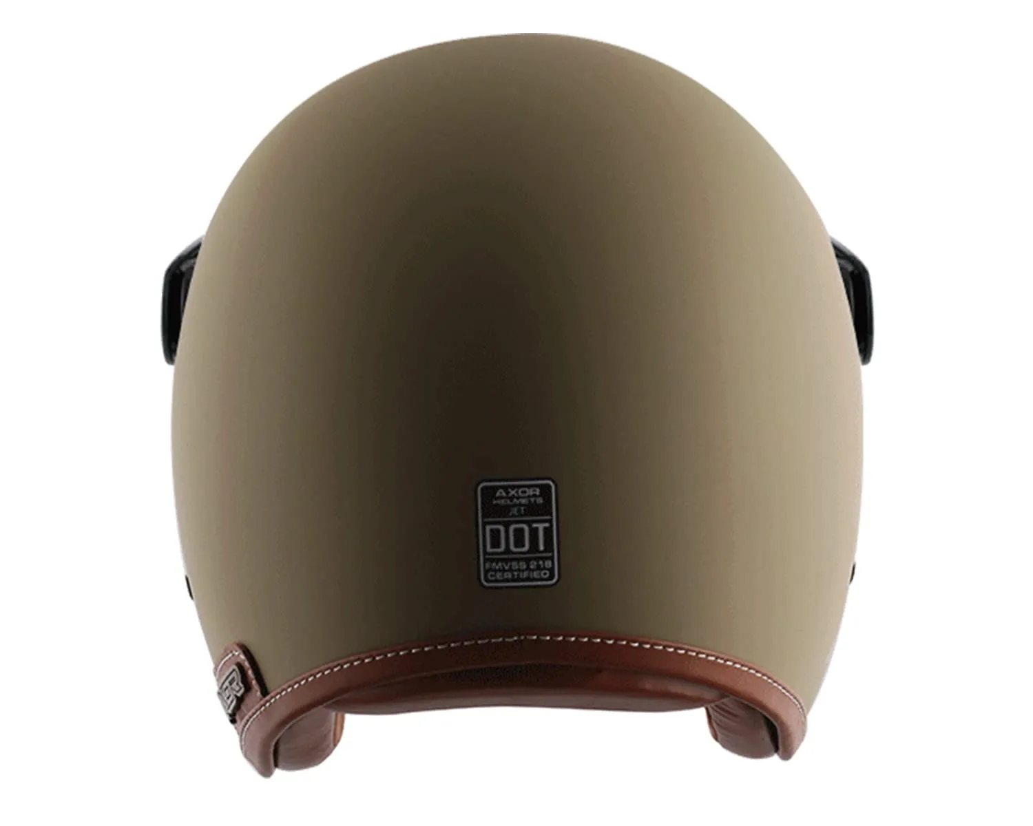Axor Retro Jet Leather Matte Helmet