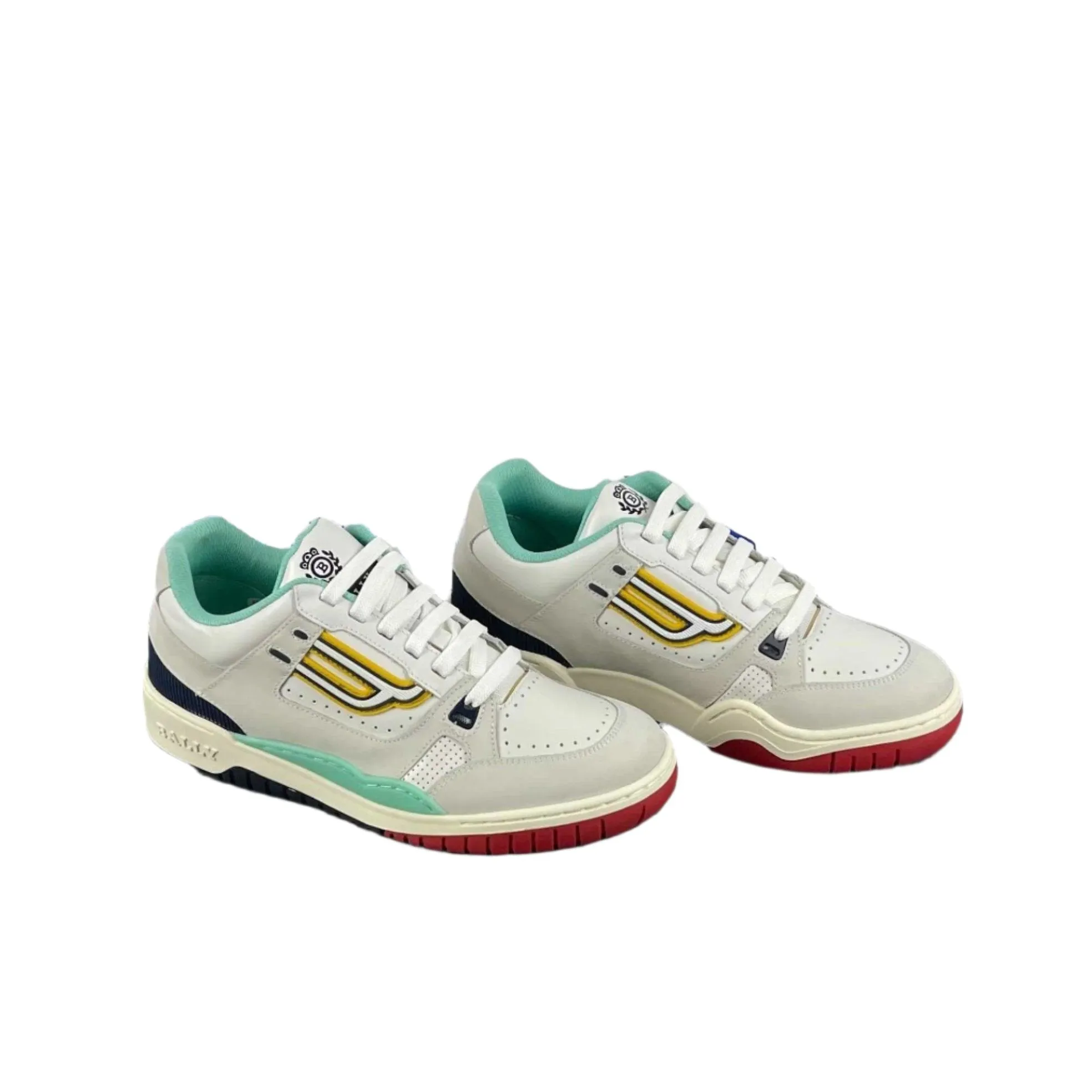 Bally Kuba Caraibic Leather Low Top Sneakers