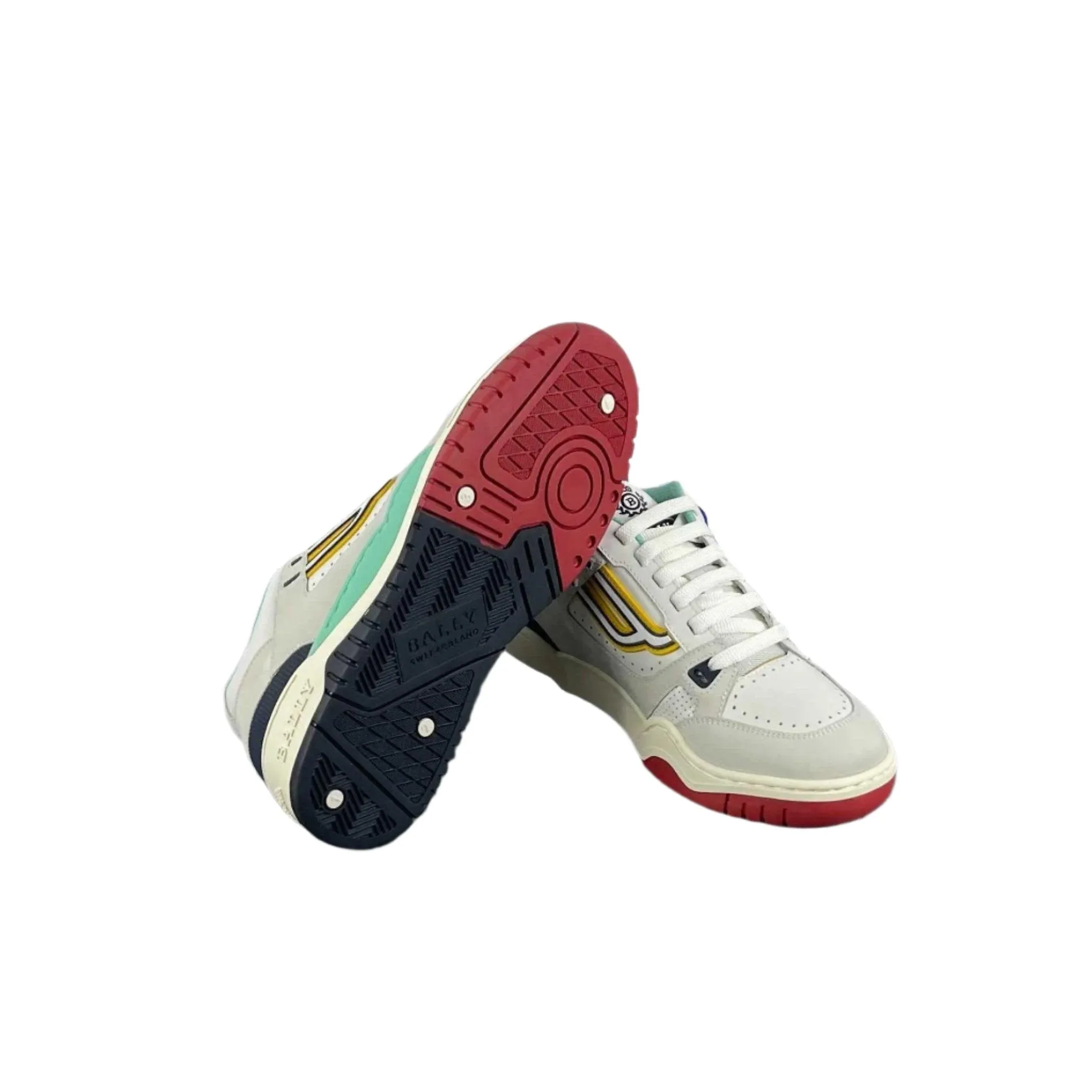 Bally Kuba Caraibic Leather Low Top Sneakers