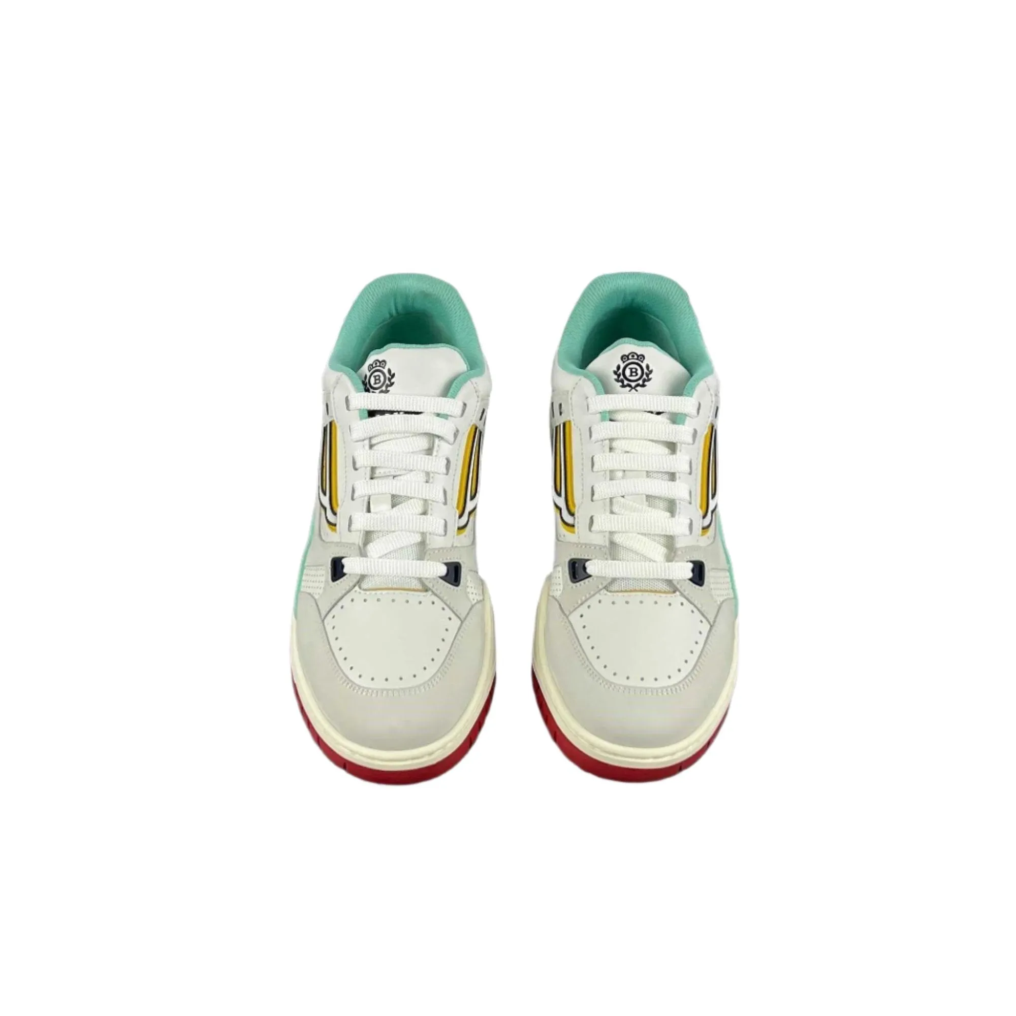 Bally Kuba Caraibic Leather Low Top Sneakers