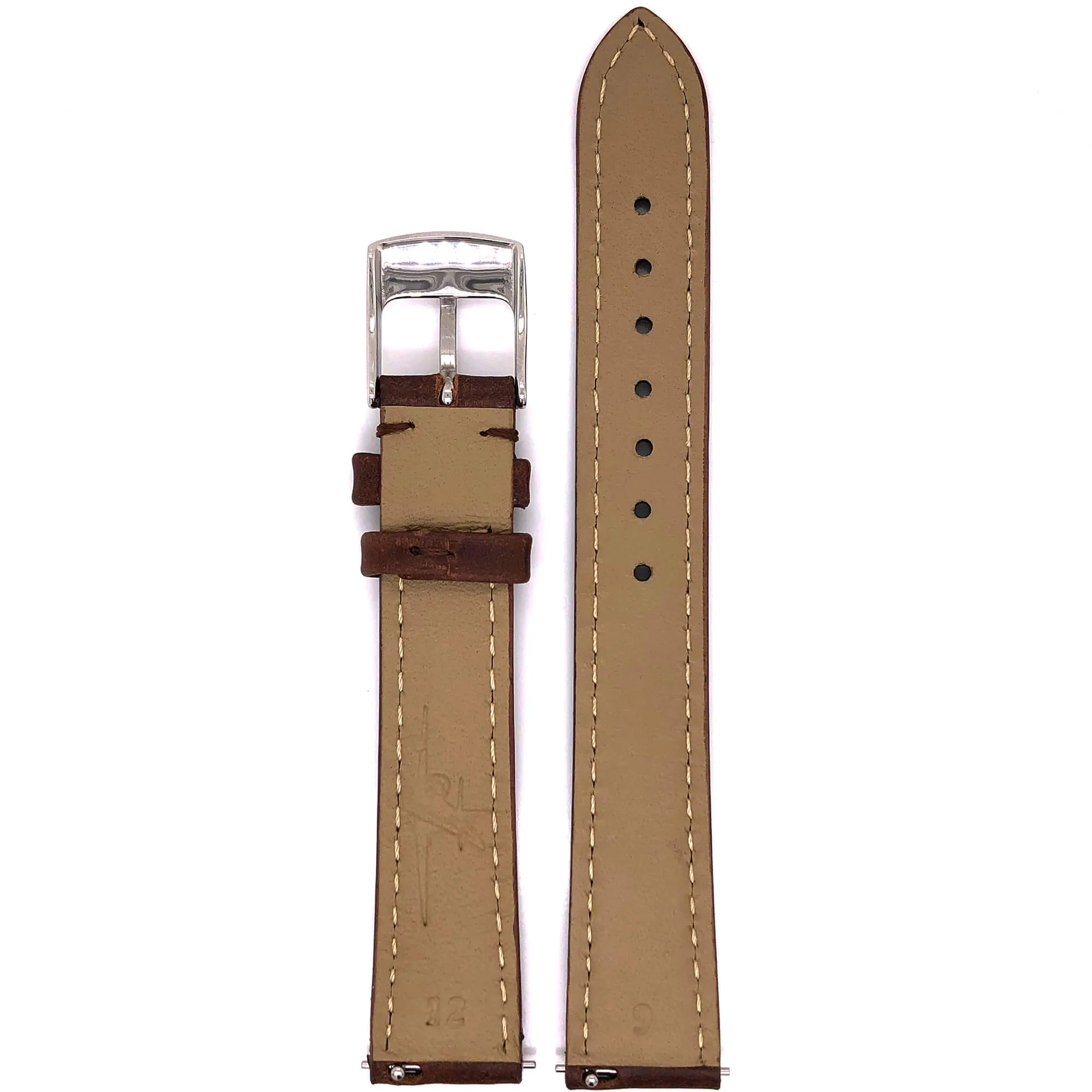 BAND - 16mm Oil Tan Leather Matching Stitch