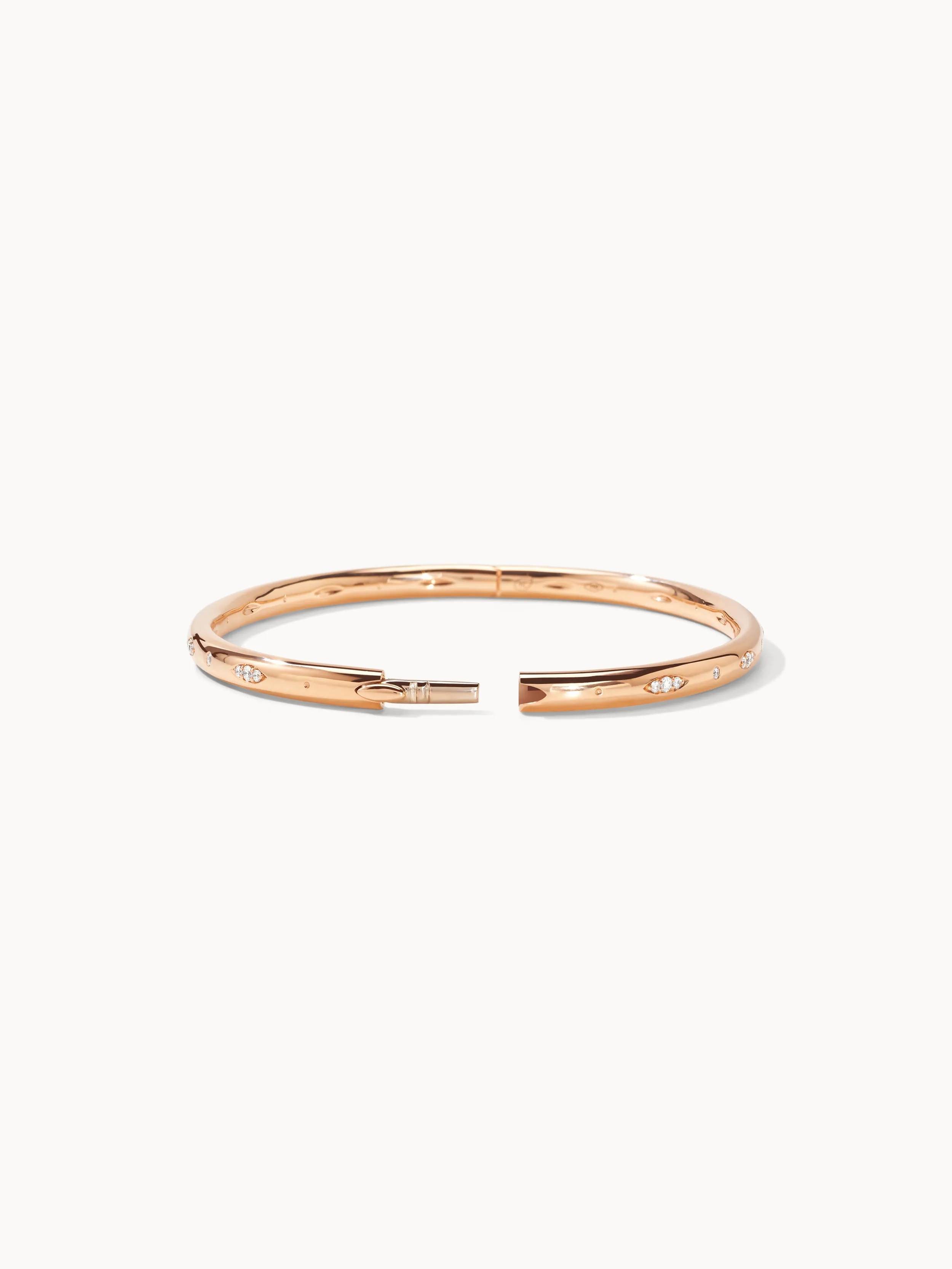 Bangle GYPSY 'Diamond Pavé' 16 cm 18K rose gold