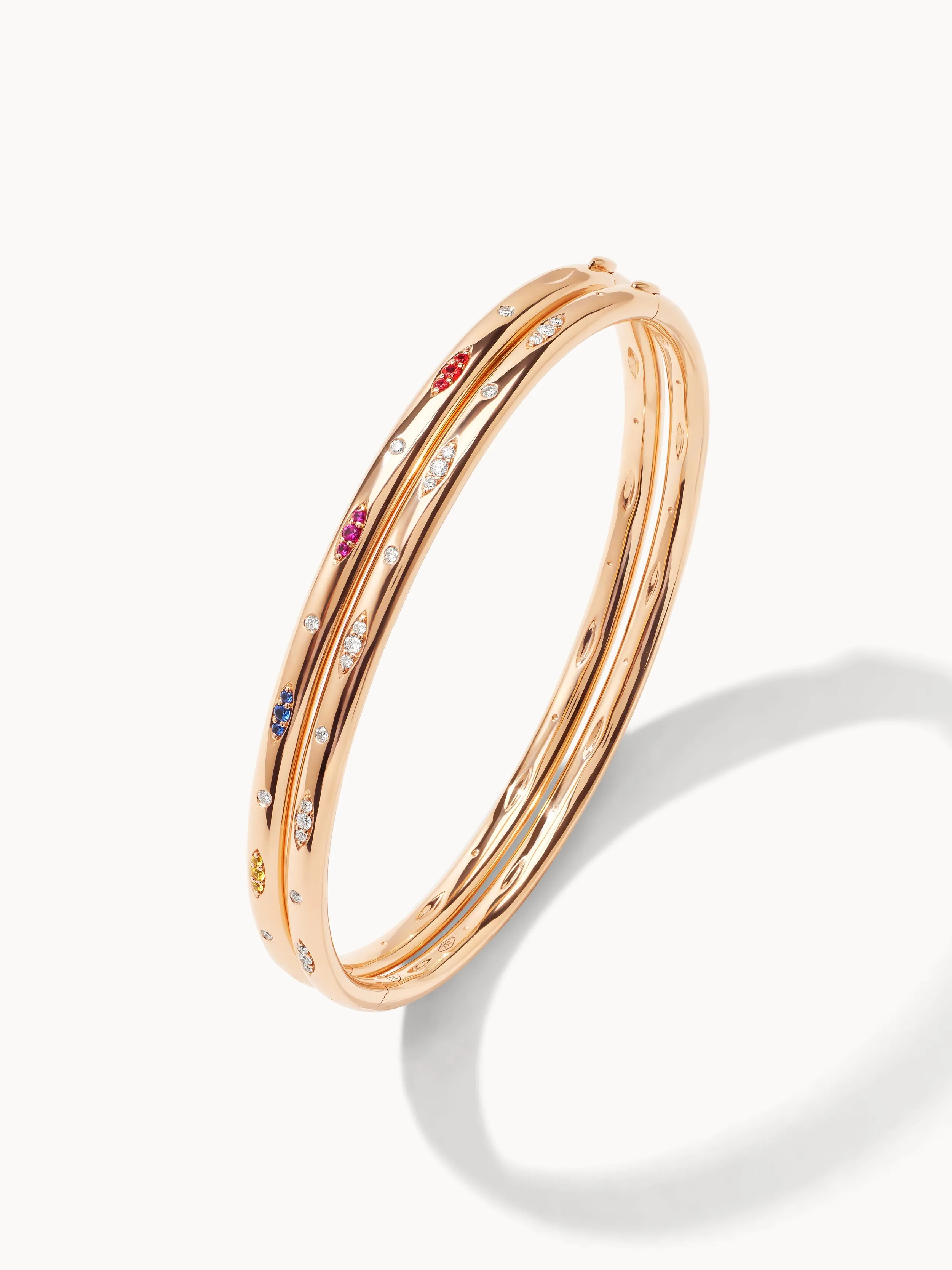 Bangle GYPSY 'Diamond Pavé' 16 cm 18K rose gold