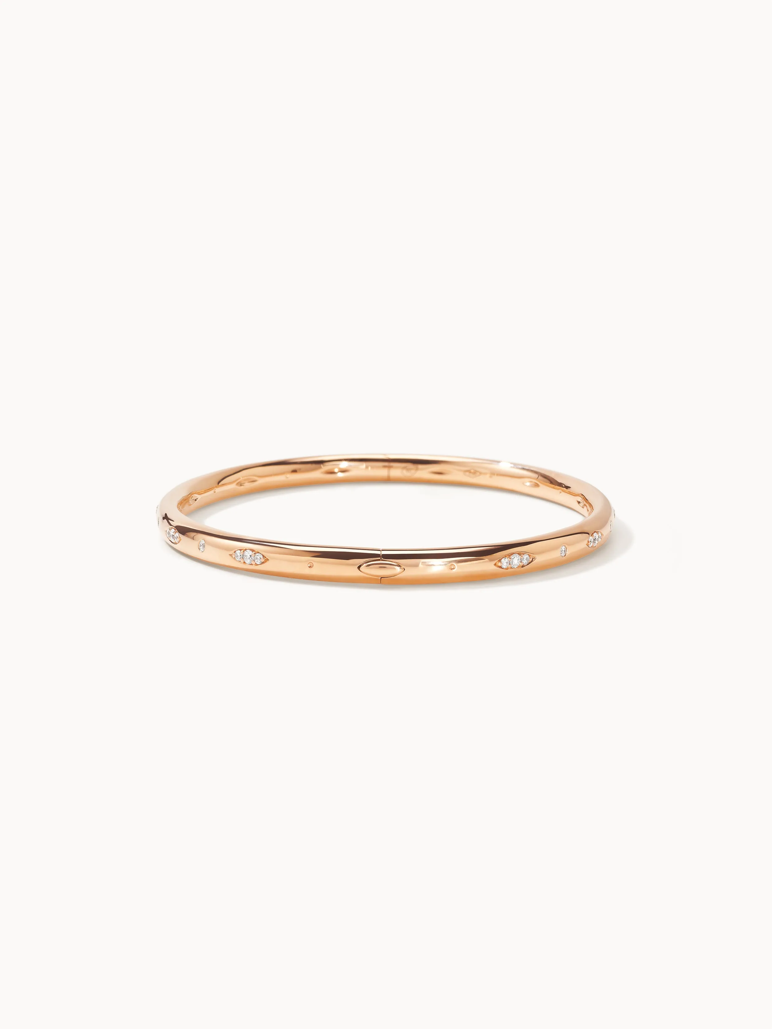 Bangle GYPSY 'Diamond Pavé' 16 cm 18K rose gold
