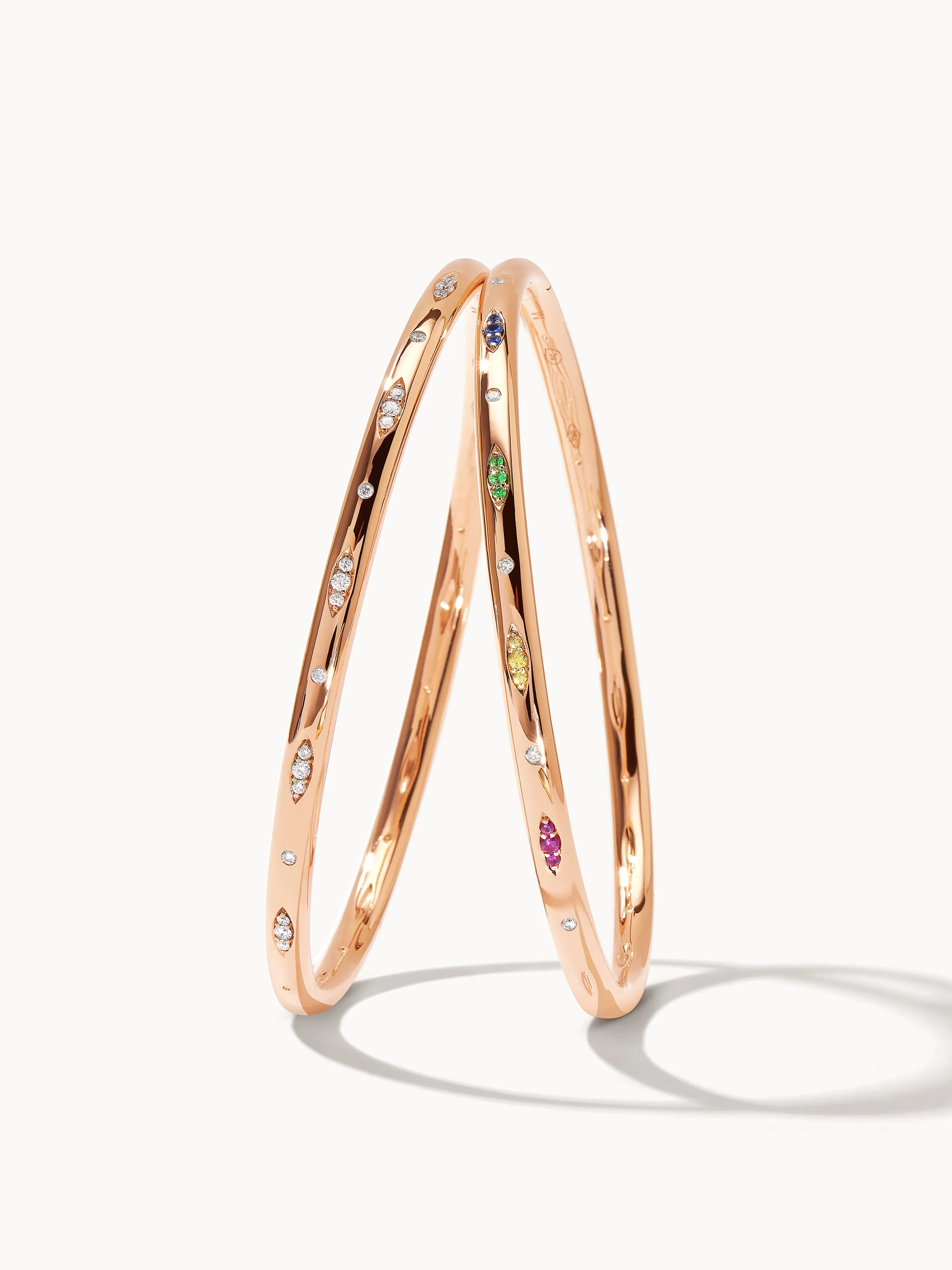 Bangle GYPSY 'Diamond Pavé' 16 cm 18K rose gold